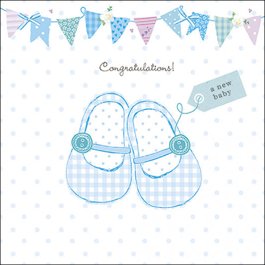 Serviett lunch Baby Shoes blue