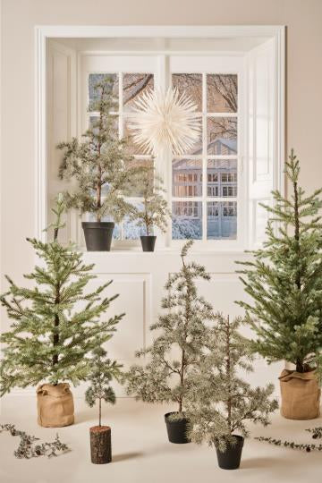 Girlander sedertre m/kongler og snø 180 cm