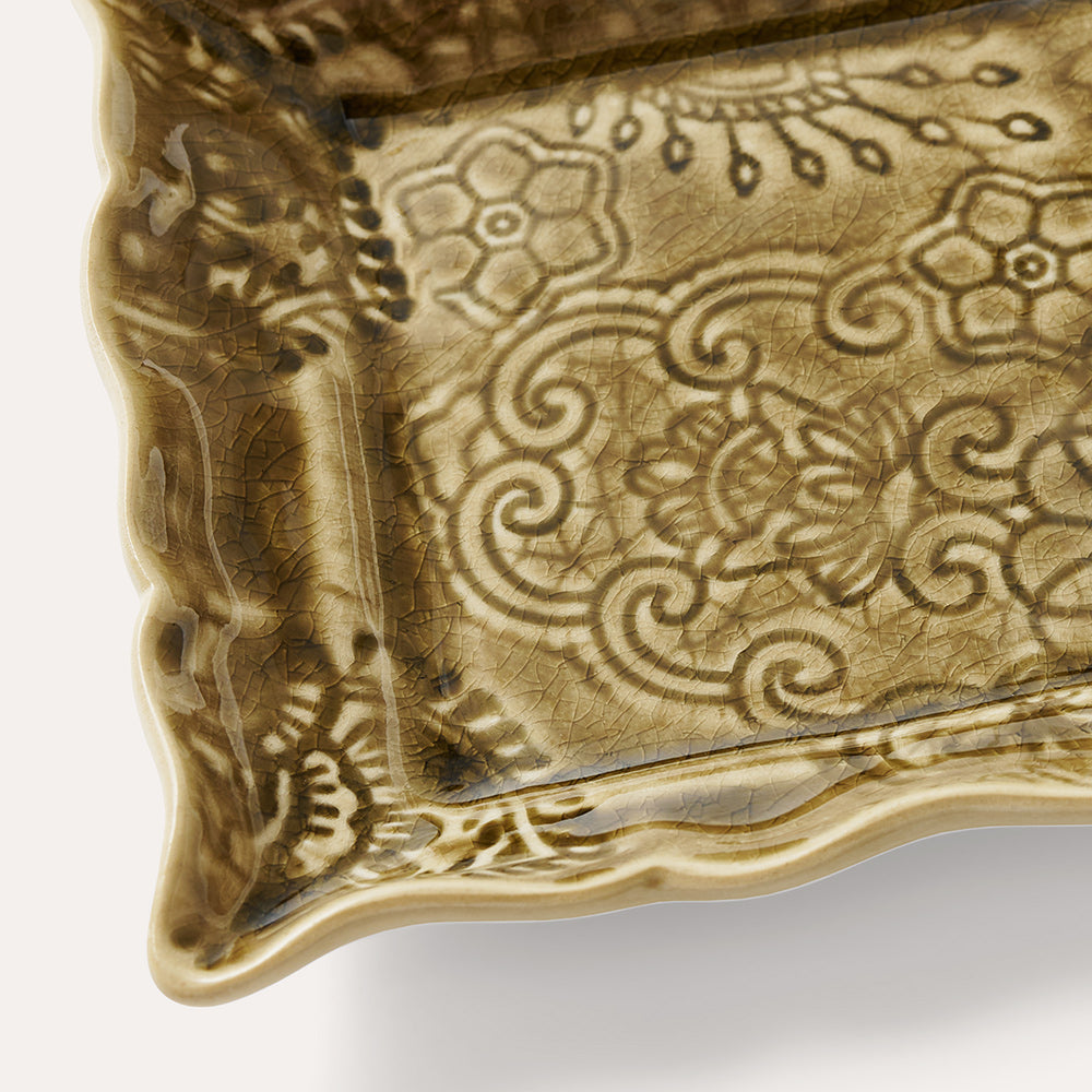 Plate 19x13 cm Sand