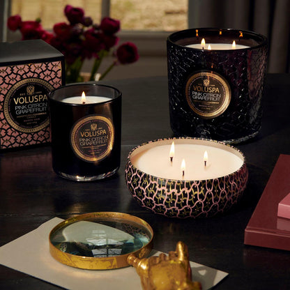 Scented Candle Pink Citron Grapefruit Classic Boxed Candle 60 Hours