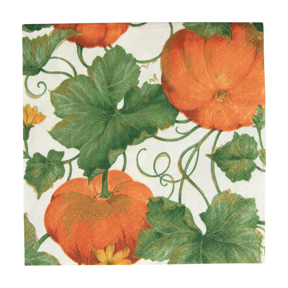 Serviett lunch Heirloom Pumpkins Ivory & Orange