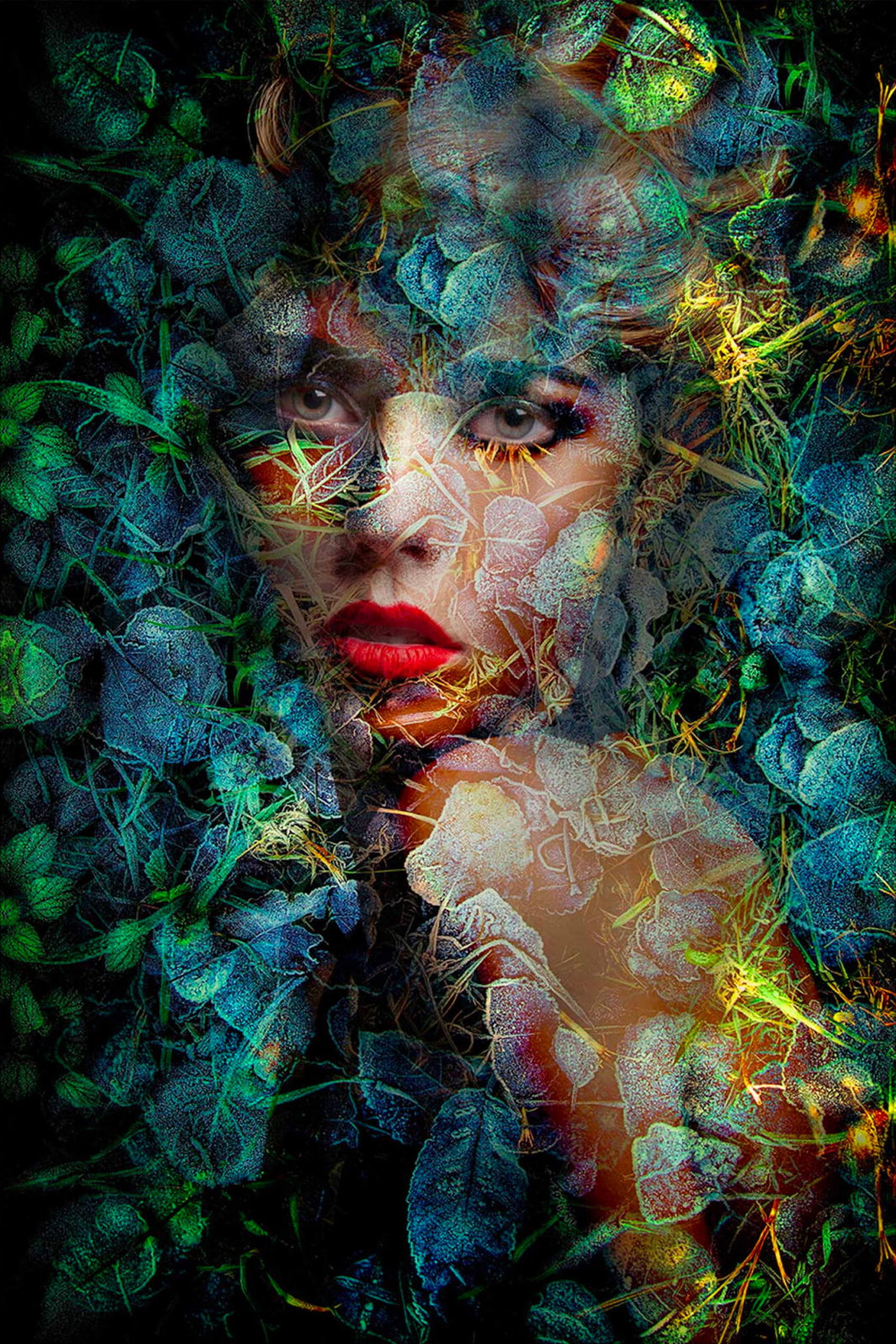 Plexiglass picture Blue Autumn 80x120 cm