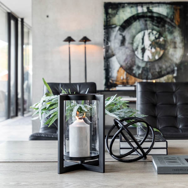 Carlo skulptur Ø16 cm sort