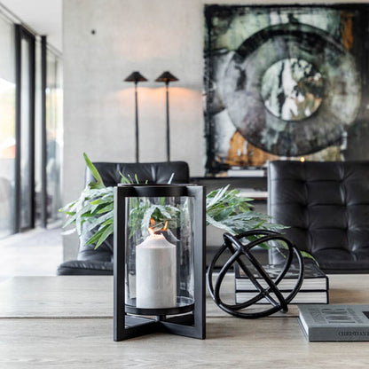 Carlo skulptur Ø16 cm sort