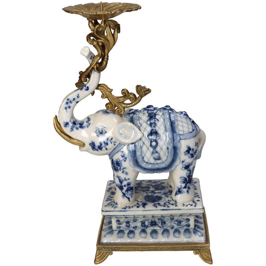 Lysestake Elefant Blå