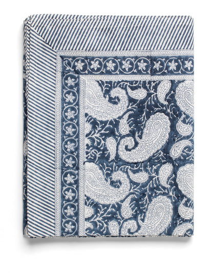 Tablecloth Big Paisley Navy Blue 150x230 cm