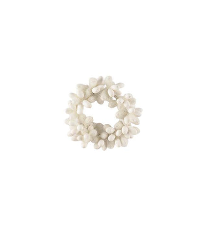 Candle cuff with ice white