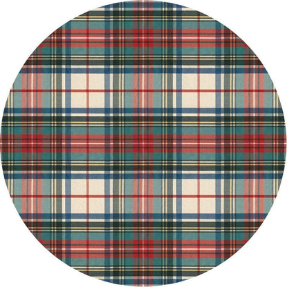Tartan charger plate 38 cm