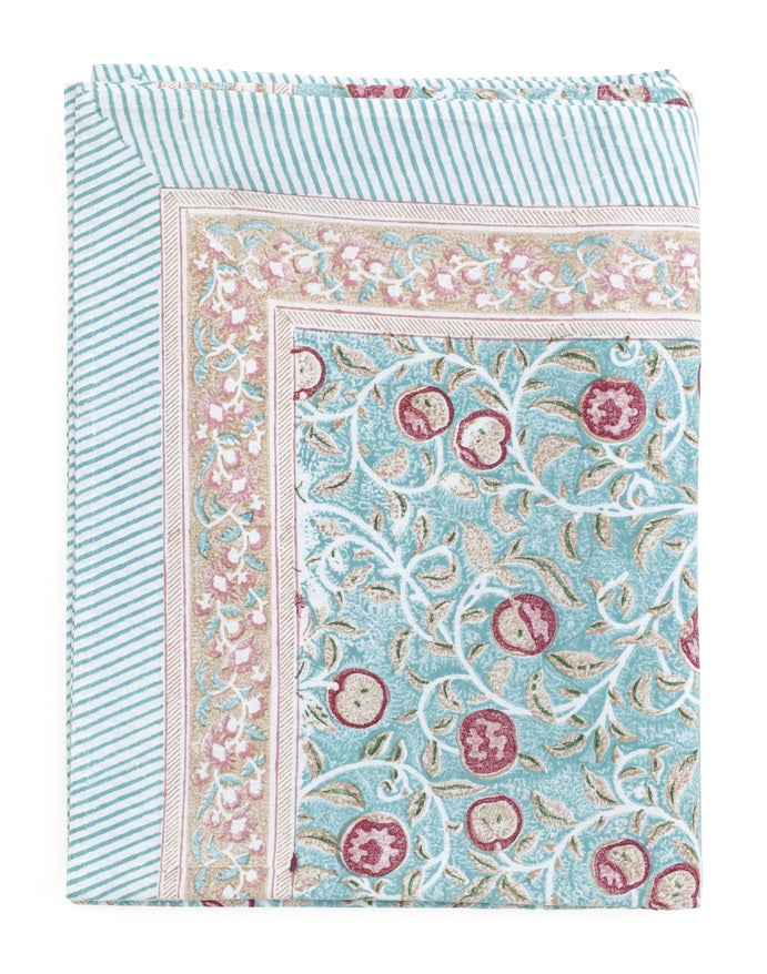 Tablecloth Apple Turquoise 170x270 cm