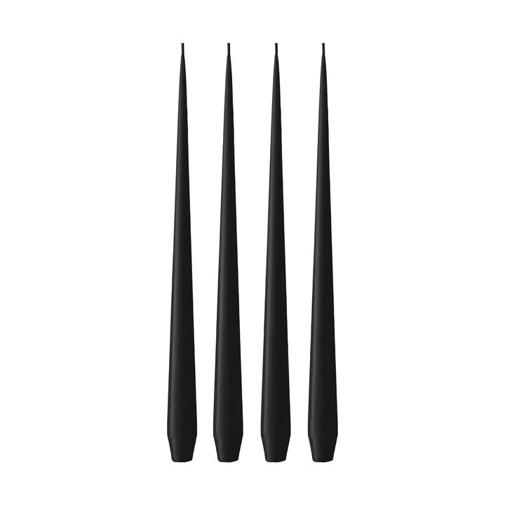 95 Velvet Black matt kronelys 32 cm