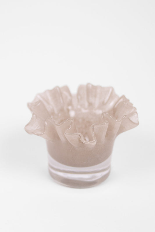 Loa telysholder taupe 14 cm