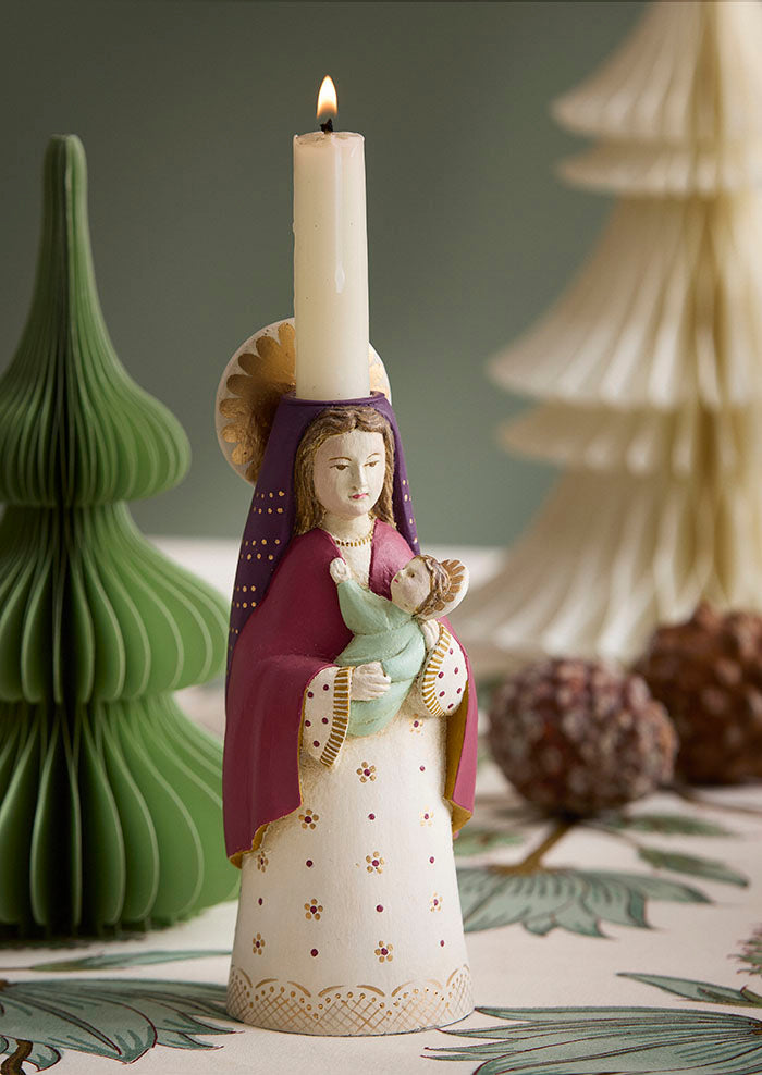 Candle Holder Mary Ruby 20 cm