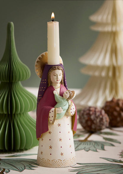 Candle Holder Mary Ruby 20 cm