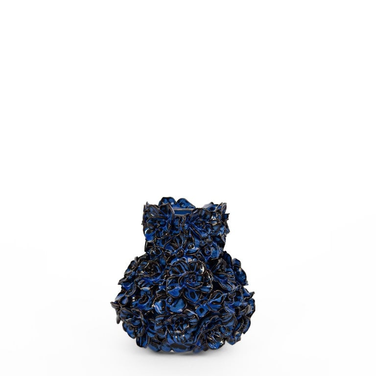 Vase Deco blue mini