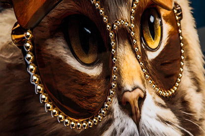 Canvas print cat sheriff 62x92 cm