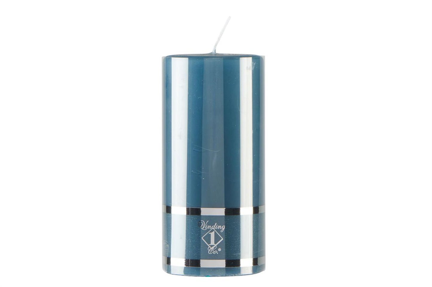 Pillar candle dark petrol 7x10 cm