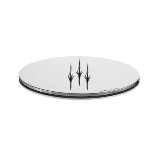 Lysfat blank sølv 9 cm