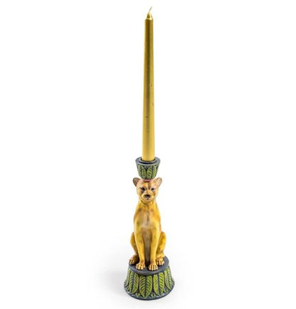 Leopard Candlestick 24 cm