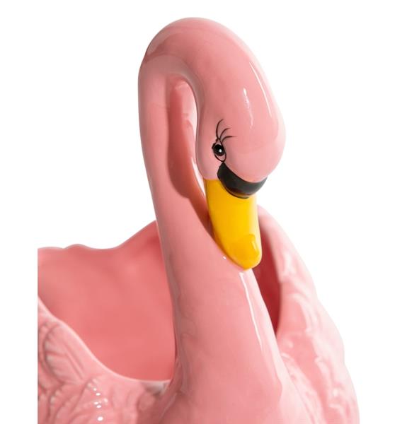 Pink swan pot 23 cm
