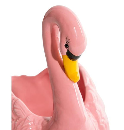 Pink swan pot 23 cm