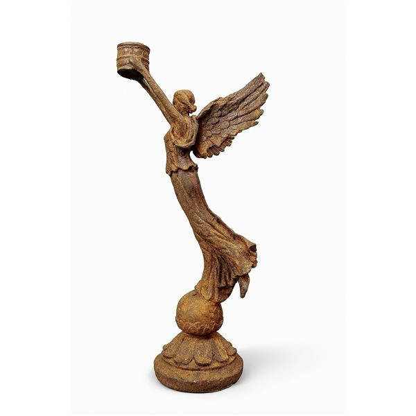 Lysestake flyvende engel rust 42 cm