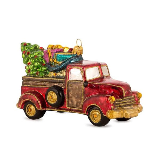 Christmas Tree Decoration 24K Gold Truck 23 cm