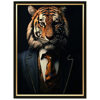 Lerretsbilde tiger hipster 64x84 cm