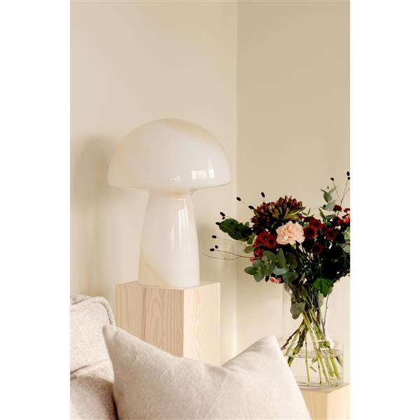 Table Lamp Fungo Swirl 30 Beige