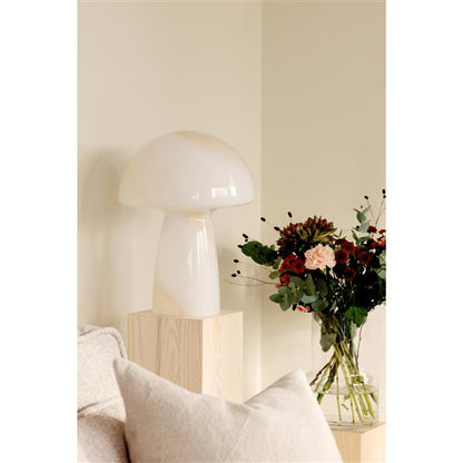 Table Lamp Fungo Swirl 30 Beige