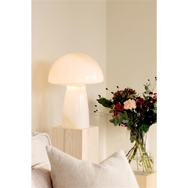 Table Lamp Fungo Swirl 30 Beige
