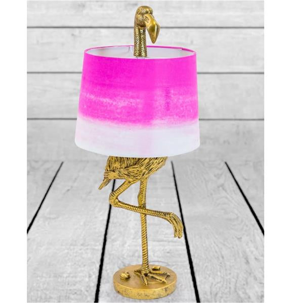 Bordlampe Antikk gull Flamingo 81 cm