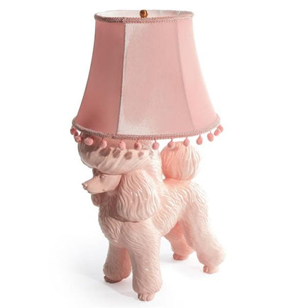 Table lamp pink poodle 74 cm