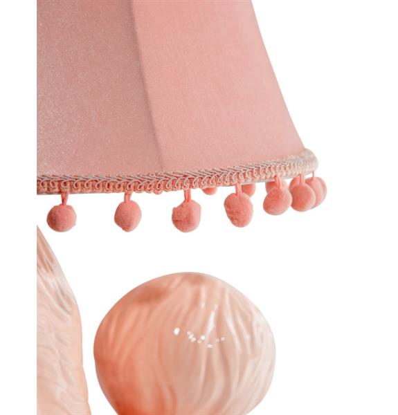 Table lamp pink poodle 74 cm