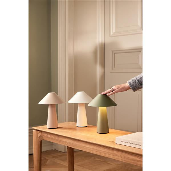 Bordlampe Cannes hvit 26 cm