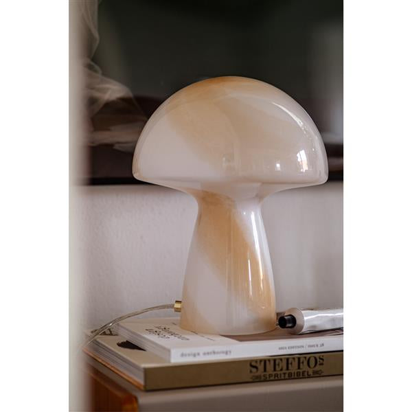 Table Lamp Fungo Swirl 22 Beige