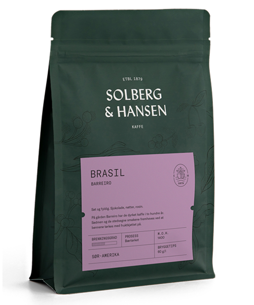 Brasil Barreiro kaffe hele bønner 250 gram