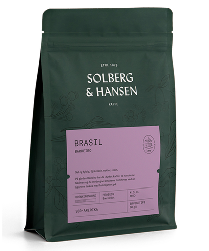 Brasil Barreiro kaffe hele bønner 250 gram