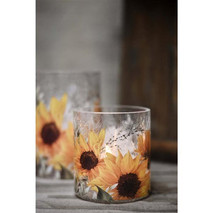 Votive Holder Sunflower 9x10 cm