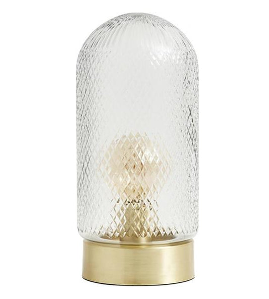 Dome bordlampe m/glasskuppel