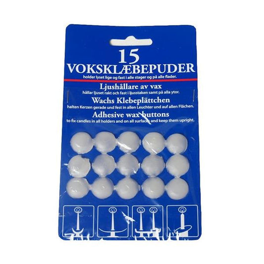 Voks klebeputer 15 stk