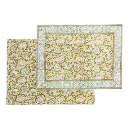 Spisebrikke Tangier Pomegranate Butter Yellow 37x50 cm