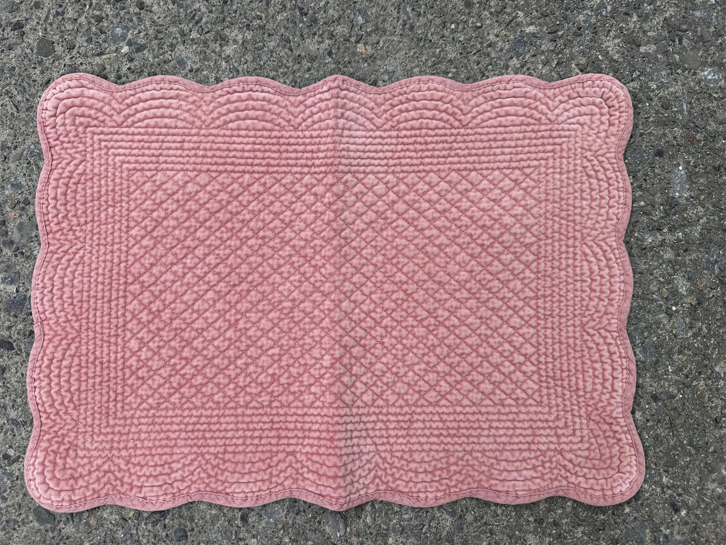 Spisebrikke velour Dusty Rose