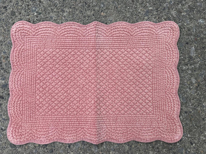 Spisebrikke velour Dusty Rose