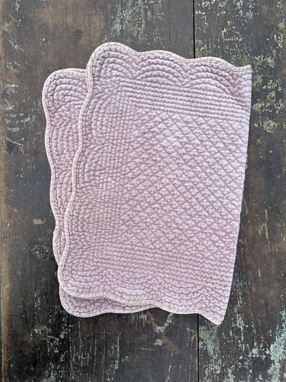 Spisebrikke velour Purple Ash