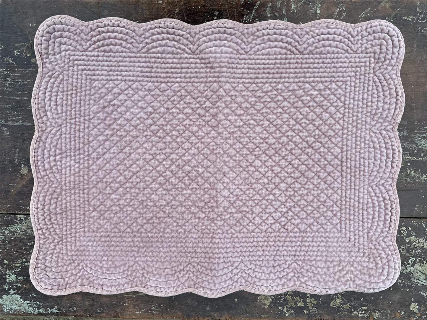 Spisebrikke velour Purple Ash