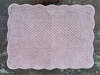 Spisebrikke velour Purple Ash