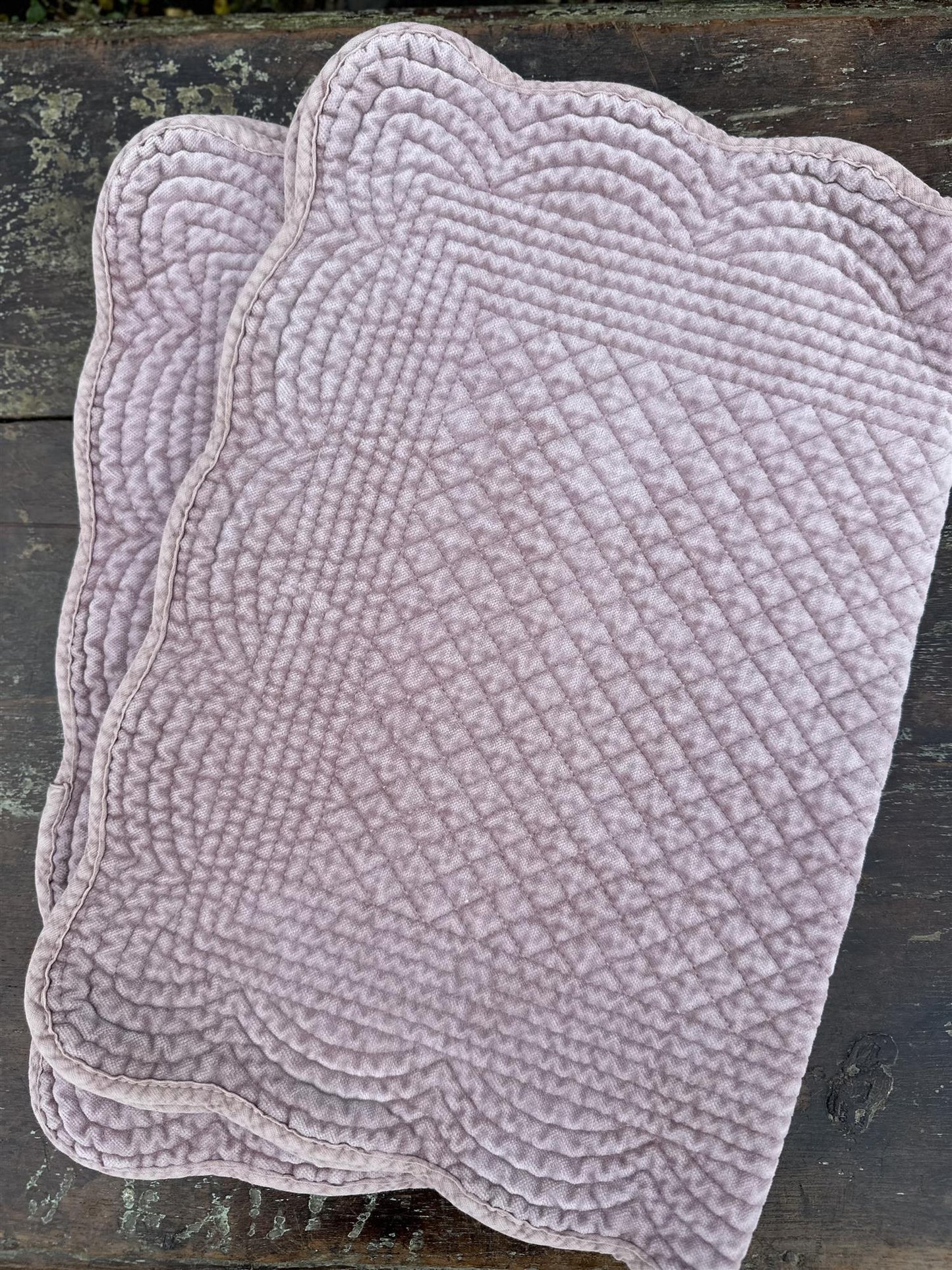 Spisebrikke velour Purple Ash