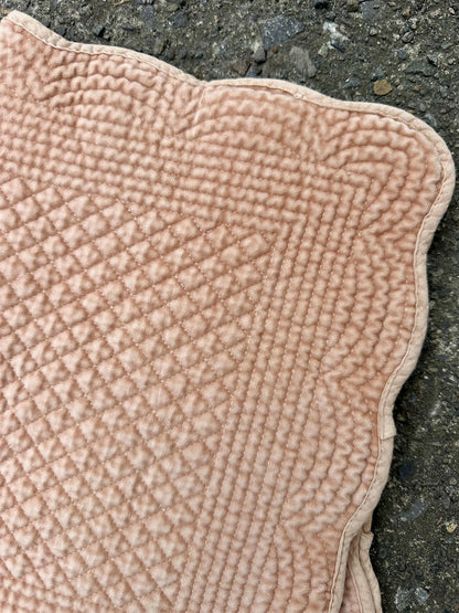 Spisebrikke velour Peach Bloom
