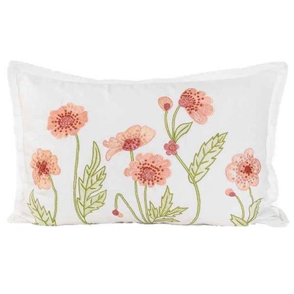 Putetrekk med rosa blomster 40x60 cm