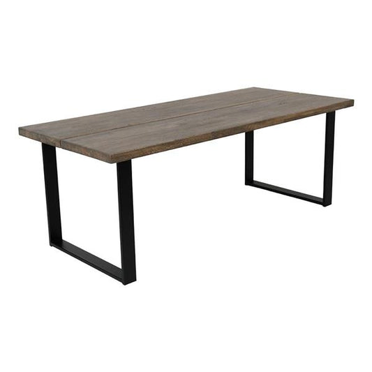 Dining Table Aspen 100x240 cm Grey Oiled Solid Oak